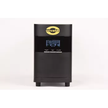 Keskeytymätön virransyöttö ORVALDI VOTLT3K, 3 kVA (2100 W), torni, puhdas sini, AVR, LCD, 8× IEC320, USB, RS-232