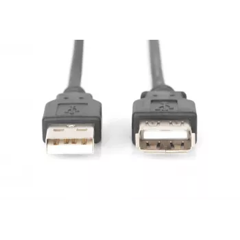 Digitus - USB-jatkokaapeli - USB tyyppi A, 4-napainen (M) - USB tyyppi A, 4-napainen (W) - 3,0 m (USB / USB2.0) - musta (AK-300202-030-S)