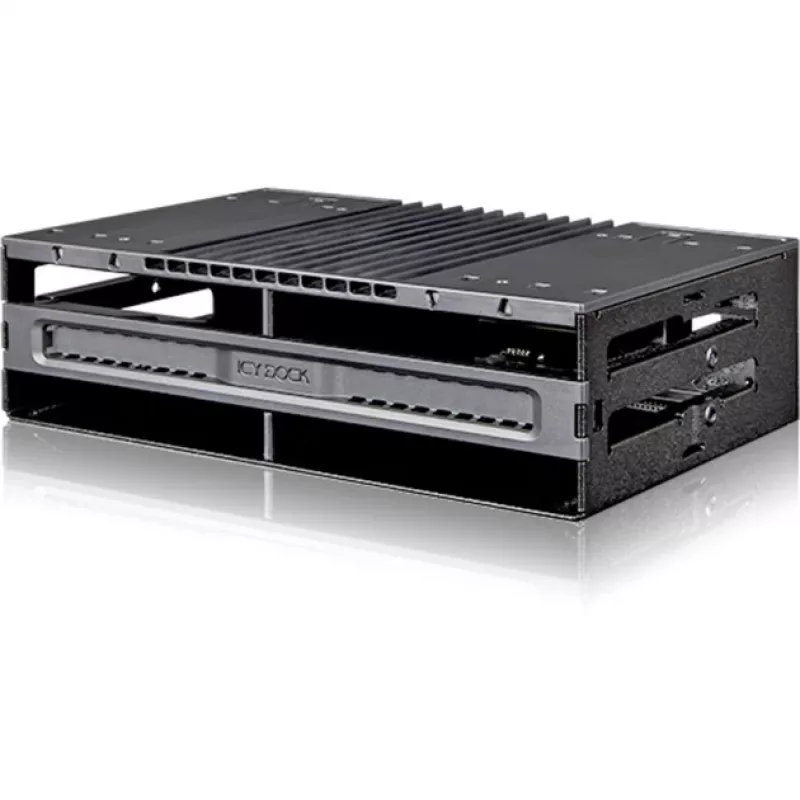 ICY DOCK - MB024SP-B - flexiDOCK kehyksetön 4x 2,5 SAS/SATA SSD/HDD vaihtokehys 5,25 paikkaan