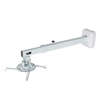 Seinäteline AVTEK WallMount Next 1200 — teräs, valkoinen, teleskooppinen, 360° kääntyvä, kallistettava ±42°, max. kuormitus 20 kg