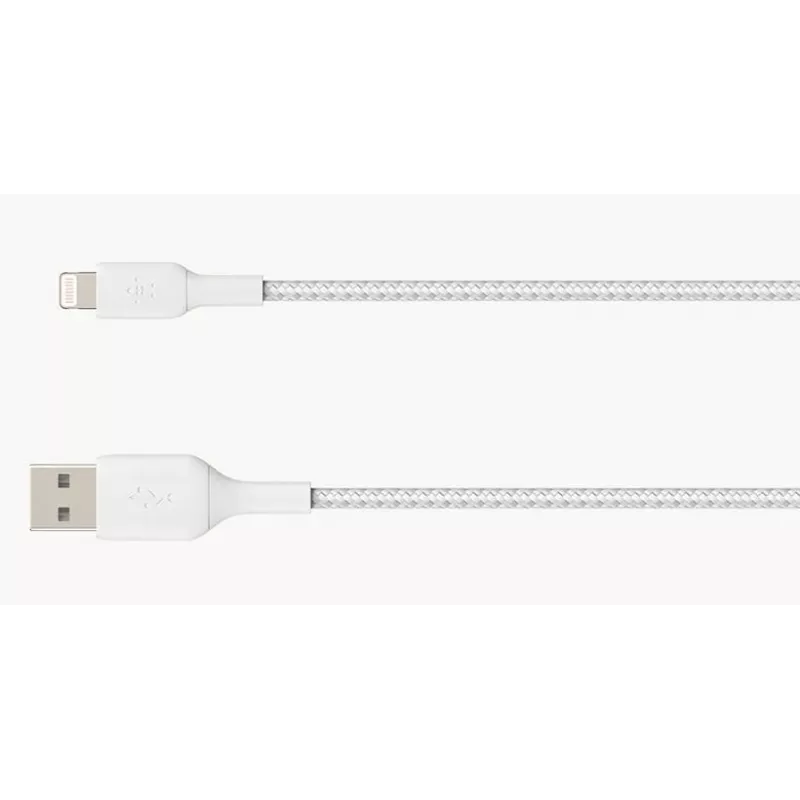 Belkin BOOST CHARGE - Lightning-kaapeli - Lightning uros - USB uros - 3 m - valkoinen - Apple iPad/iPhone/iPod (Lightning)