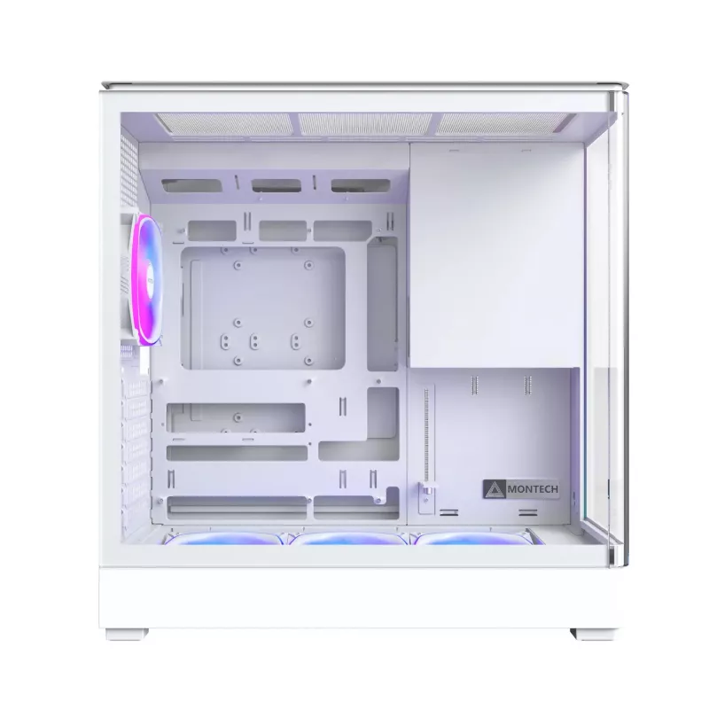 PC-kotelo Montech KING 45 PRO (W) — valkoinen Midi-Tower Micro-ATX / Mini-ITX