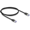 DeLOCK 64263 USB-keskitin Type-A 5000 Mbit/s musta