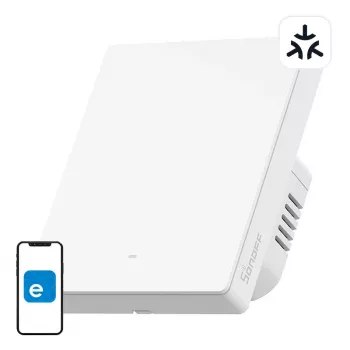 Seinäasennettava WLAN-älykytkin Sonoff M5-1C-80W 1-kanavainen, kehykselle, 80W