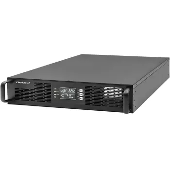 Qoltec UPS AWARYJNY DO RACK 3KVA 3000W tehokerroin 1.0 LCD EPO USB on-LINE (3VA, 3000W, kaksoismuunnos-online-UPS), UPS