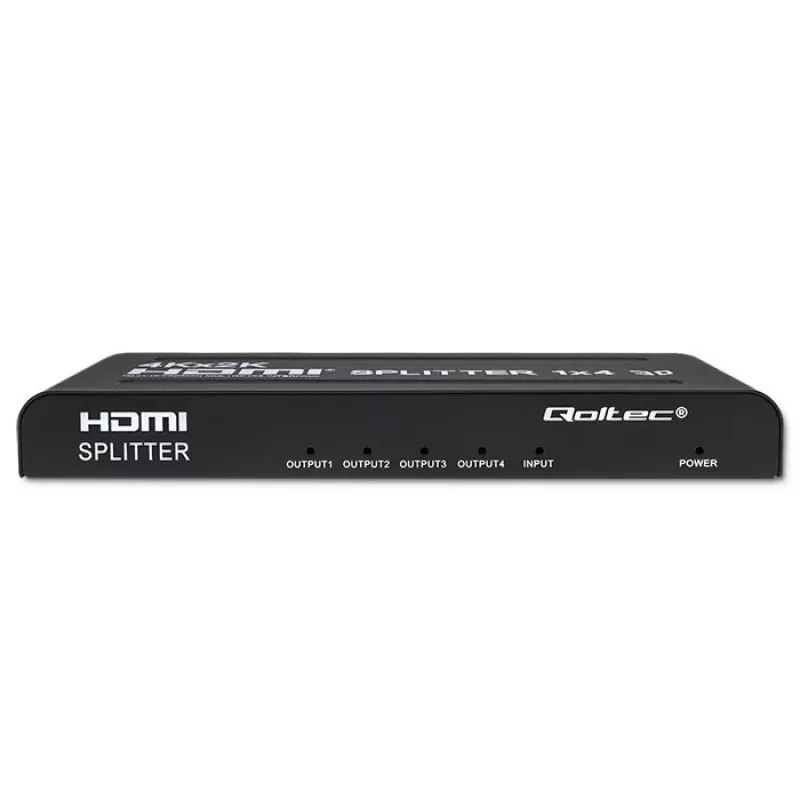 Qoltec 51798 aktiivinen HDMI-jakaja 4 x HDMI 4K x 2K | 3.4Gb/s