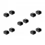 DeLOCK 86470 RJ45-pistokkeen pölysuojus, musta, 10 kpl