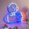 Koristeellinen neonvalo MANTA SNL90MT Style Neon Lights — astronautti raketissa
