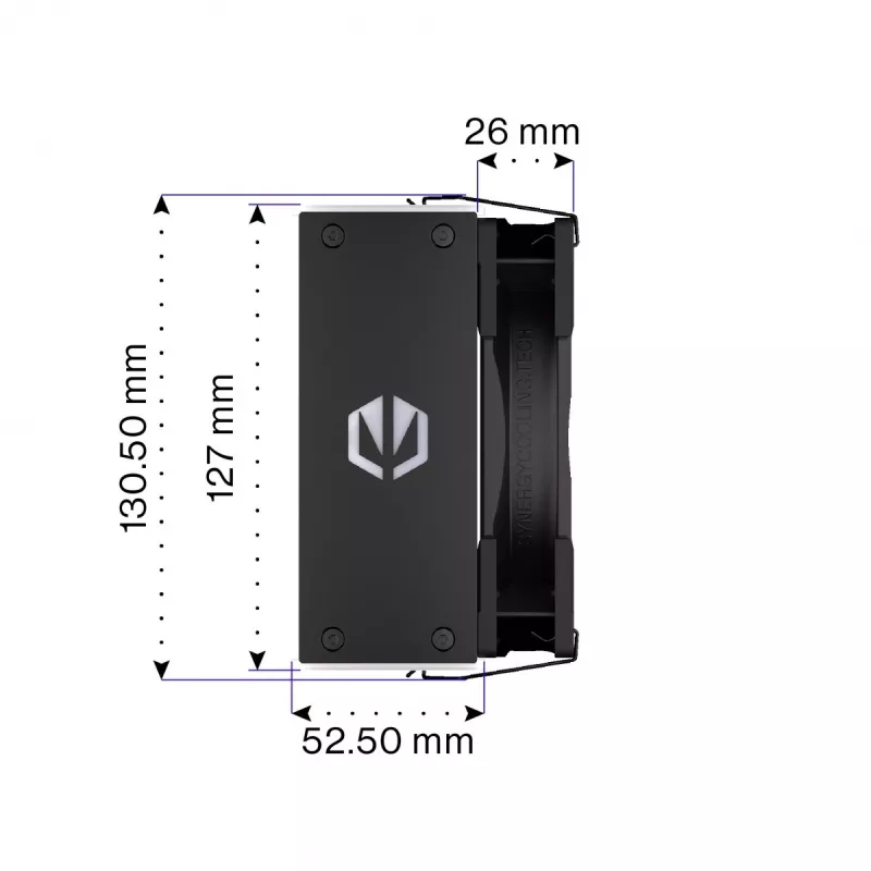 Endorfa Fera 5 musta ARGB CPU-jäähdytin