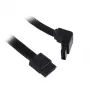 SilverStone SATA III -kaapeli 50 cm kulma / suora - päällystetty musta