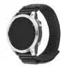Nylon-sportranneke FIXED QuickFit 22 mm Garmin, tummanharmaa, ranne 160–210 mm