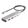 DeLOCK USB-keskitin USB Type-C 10 Gbit/s 2x Type-A 2x Type-C 35 cm kaapeli