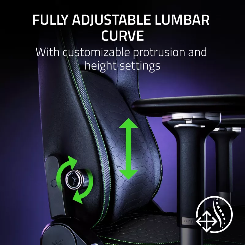 Pelituoli Razer Iskur V2 pehmustettu istuin musta