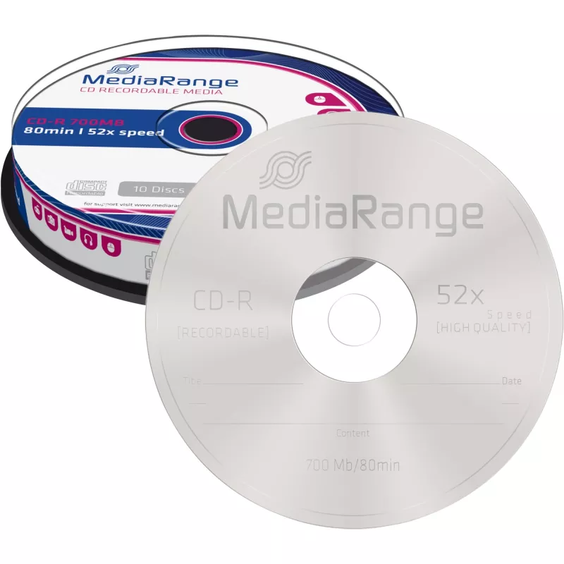 CD-R MediaRange MR214 700 MB 52x 10 kpl