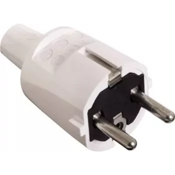 AS SCHWABE PVC-pistoke 16A, 250V tukeva versio valkoinen (62221)