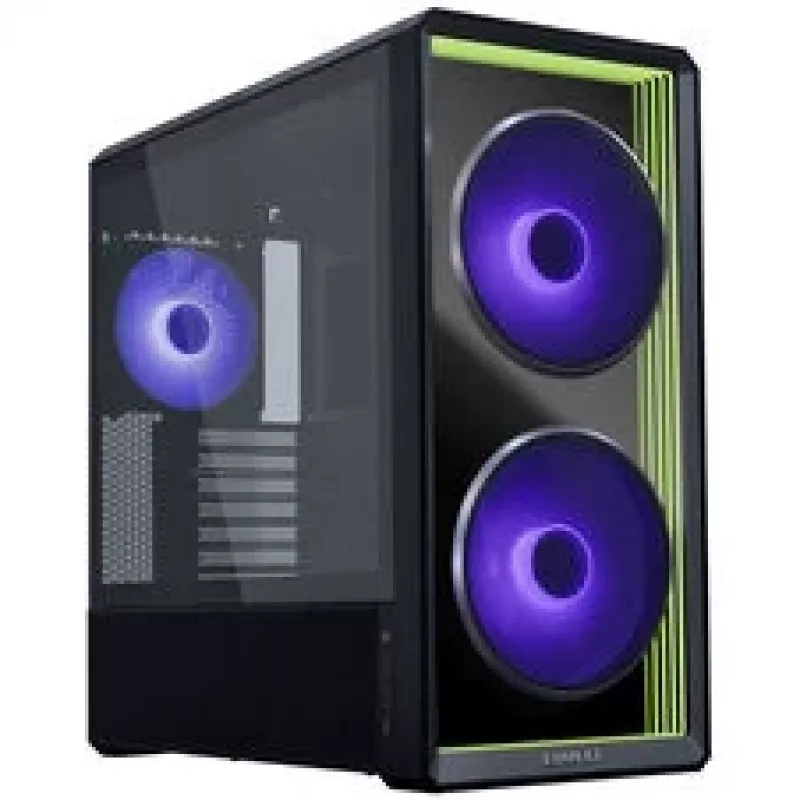 Lian Li LANCOOL 217 INF PC-kotelopaketti + 3x UNI FAN SL-INF 120 Reverse-Blade-tuuletin – musta