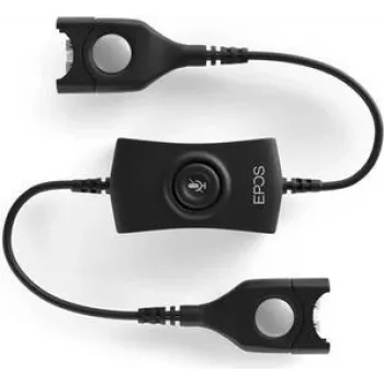 Mykistyspainike EPS EPOS AMS 01, musta, inline-audion mykistyksen ohjaus