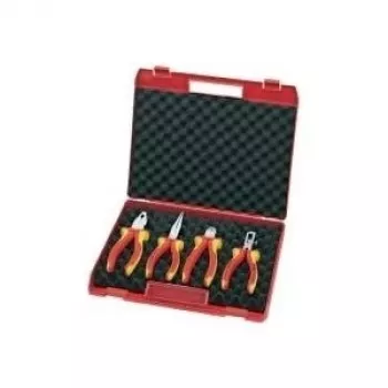 Knipex pihdisarja Kompaktbox 4-osainen VDE muovilaukku