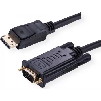 Value 11.99.5802 videokaapeliadapteri 2 m VGA (D-Sub) DisplayPort musta (11.99.5802)
