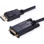 Value 11.99.5802 videokaapeliadapteri 2 m VGA (D-Sub) DisplayPort musta (11.99.5802)