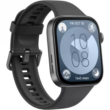 Huawei WATCH Fit 3 4,62 cm (1,82 inch) AMOLED 43,2 mm digitaalinen 408 x 480 pikseliä kosketusnäyttö musta Wi-Fi GPS (satelliitti)