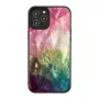 iKins suojakotelo Apple iPhone 12 / 12 Pro — vesikukkakuosi, musta