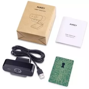 Web-kamera AUKEY Impression 2 MP 1920 x 1080 pikseliä USB musta