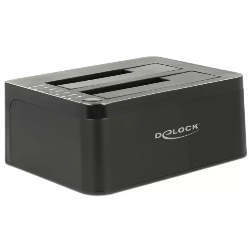 Delock USB 3.0 -telakointiasema 2x SATA HDD / SSD -asemalle klonaustoiminnolla