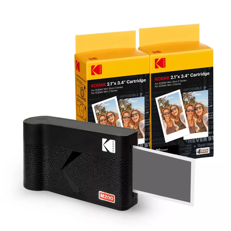 Pikakamera Kodak Mini 2 Era musta — kompakti pikakamera, väritulostus