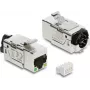 Keystone-moduuli DELOCK 86610 — litteä, ruostumaton teräs, RJ-45, 16,4×37,5×22 mm