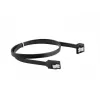 SATA III -kaapeli LANBERG CA-SASA-13CU-0050-BK 0,5 m, SATA 7-pin - 7-pin, 6 Gbit/s, musta