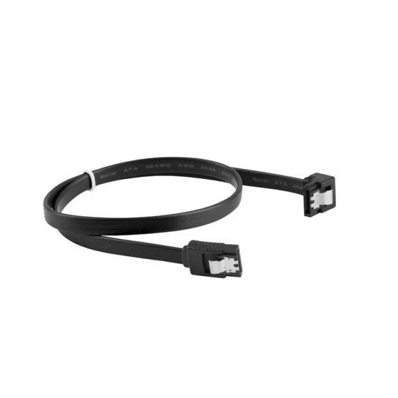 SATA III -kaapeli LANBERG CA-SASA-13CU-0050-BK 0,5 m, SATA 7-pin - 7-pin, 6 Gbit/s, musta