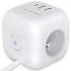 Power Cube QOLTEC 52547 jakotukki 3×AC-pistorasia, 2×USB-A, 1×USB-C PD 20W
