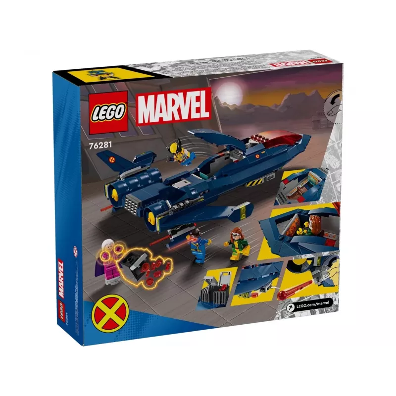 Rakennuslelu LEGO Marvel Super Heroes X-Jet 76281 5 minihahmolla
