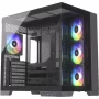 Silentware View A-RGB musta PC-kotelo VIEWmusta — Mid Tower -kotelo A-RGB-valaistuksella
