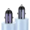 Autolaturi usams C38 30W — 1x USB-A + 1x USB-C pikalataus