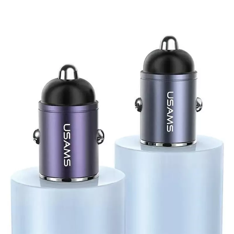 Autolaturi usams C38 30W — 1x USB-A + 1x USB-C pikalataus