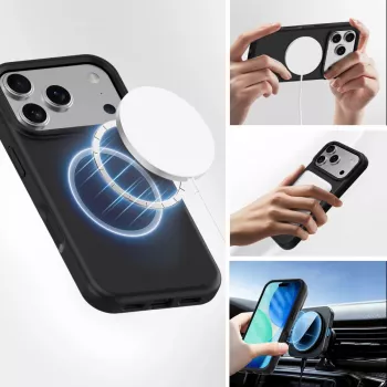 Border Case 4smarts Cupertino iPhone 17 Pro musta 16 cm