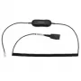 Jabra GN1218 AC 2m kierrekaapeli, kaapeli, musta