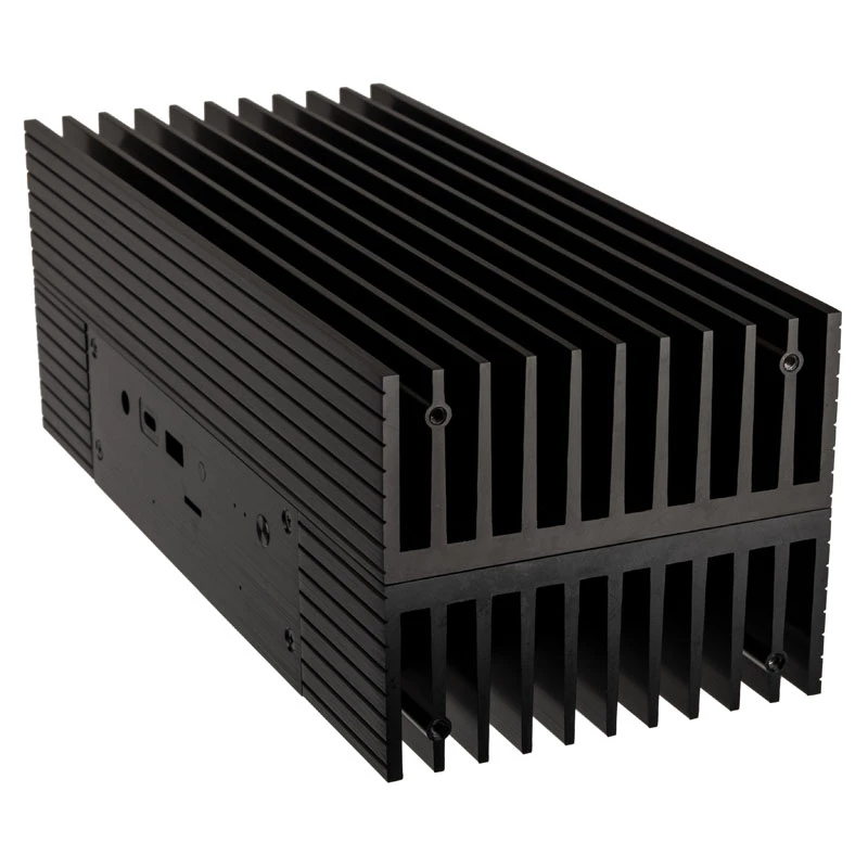 Akasa Turing A50 MKII - Ultrakleiner Form Factor (USFF) - PC - musta - alumiini - kotitoimisto - Kensington