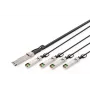 Digitus 40G QSFP+ 4x SFP+ Direct Attach -kaapeli 3m