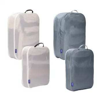 Thule 5580 perheen pakkauskuutiosarja pond gray/white