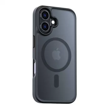 Torras Guardian Magnetic Series -suojakotelo iPhone 16 Plusille – musta, magneettikiinnitys, ohut profiili