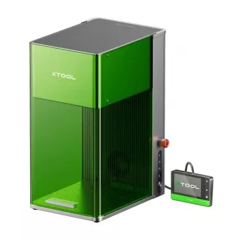 Lasergravauskone xTool F1 Ultra (F1U) kuljetinsarjalla — xTool