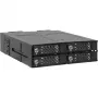 ICY DOCK - ToughArmor MB720MK-B V3 - 4x PCIe 4.0 M.2 NVMe - 4x OCuLink 1x 5,25 paikkaan mobiilikehys metalli musta avainlukolla (Tri-Mode-yhteensopiva)