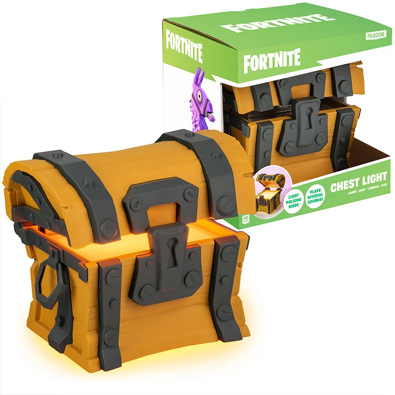 Pöytävalaisin Paladone Fortnite Chest Light – teemallinen LED-koristevalaisin