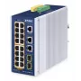Hallittava kytkin PLANET IP30 16-porttinen L2/L4 Gigabit Ethernet PoE
