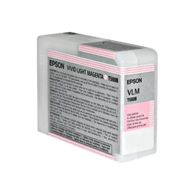 Epson Singlepack Vivid Light Magenta T580B00, Vivid light magenta, pigmenttipohjainen muste, 80 ml, 1 kpl