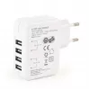 USB-laturi universaali valkoinen/4-porttinen EG-U4AC-02 GEMBIRD