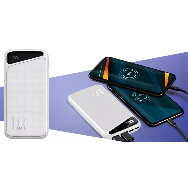 Kannettava varavirtalähde Navitel PWR10 MX VALKOINEN 10000 mAh